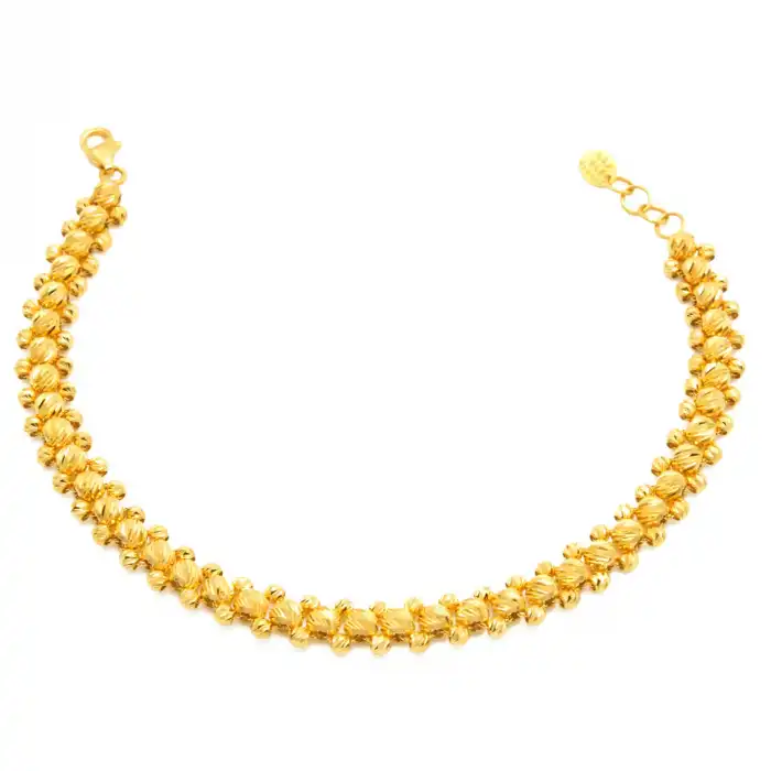 22 Ayar Dorika Sıralı Bileklik