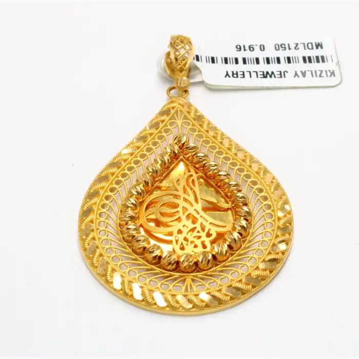 22 Ayar Dorika Tasarım Kolye Ucu