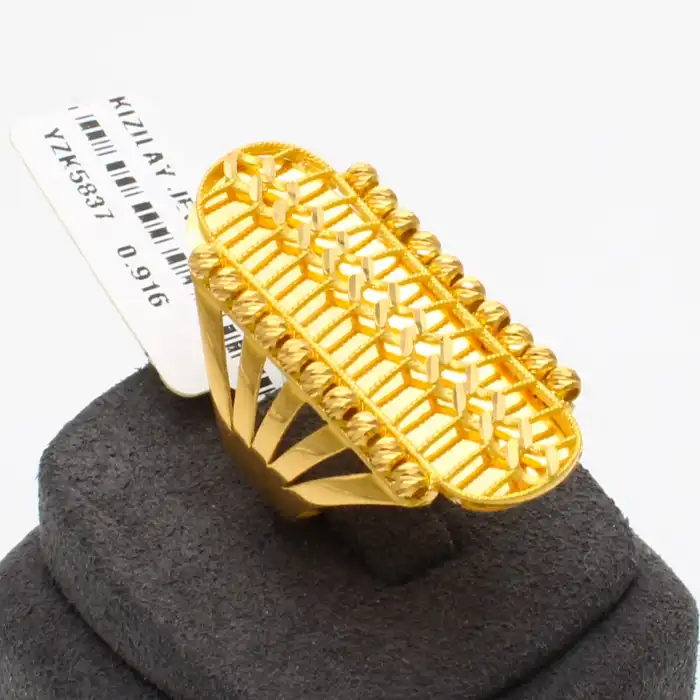 22 Ayar Dorikalı Aynalı Yüzük