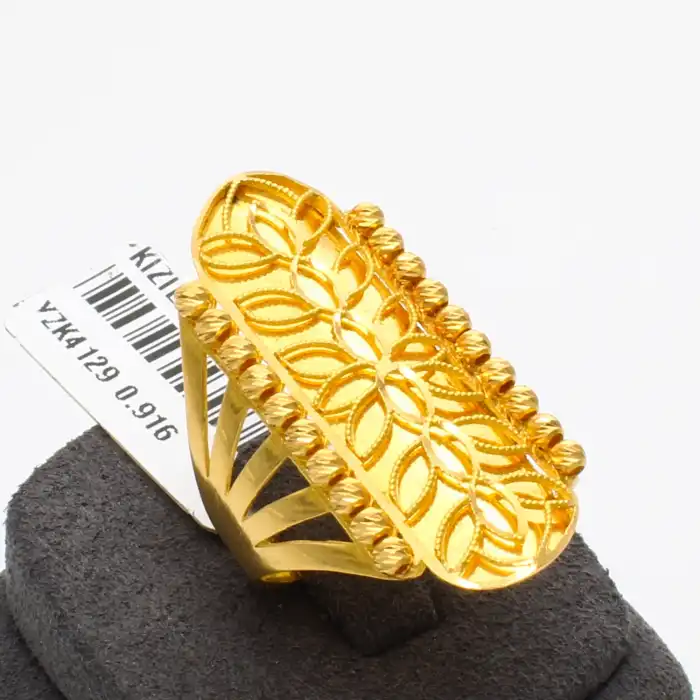 22 Ayar Dorikalı Aynalı Yüzük