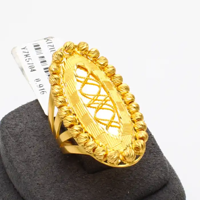 22 Ayar Dorikalı Aynalı Yüzük