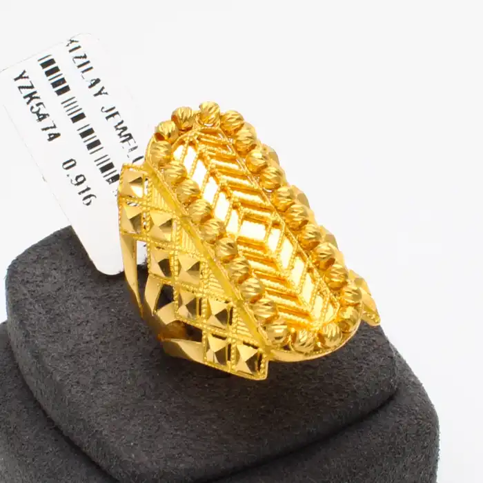 22 Ayar Dorikalı Aynalı Yüzük