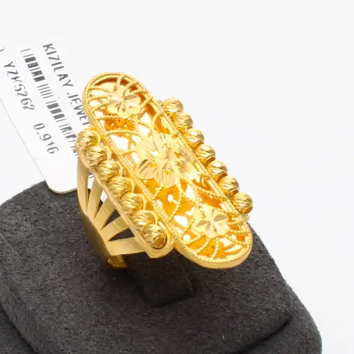 22 Ayar Dorikalı Aynalı Yüzük