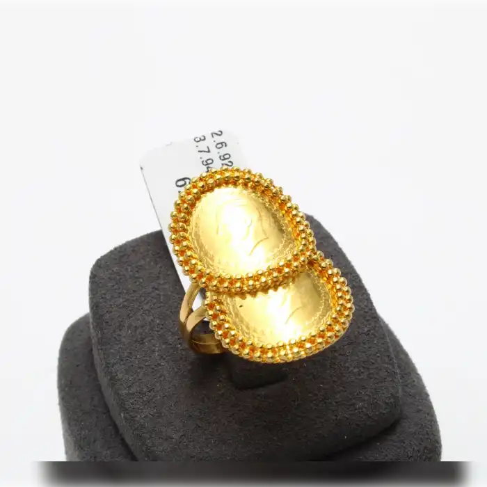 22 Ayar Dorikalı Çeyrekli Yüzük