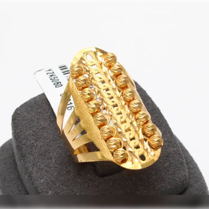 22 Ayar Dorikalı Desenli Yüzük