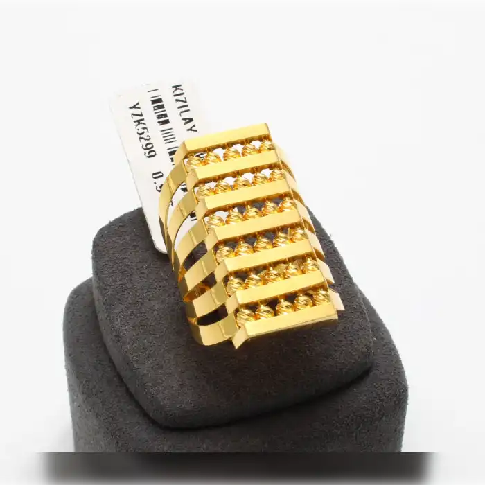 22 Ayar Dorikalı Kaburga Yüzük