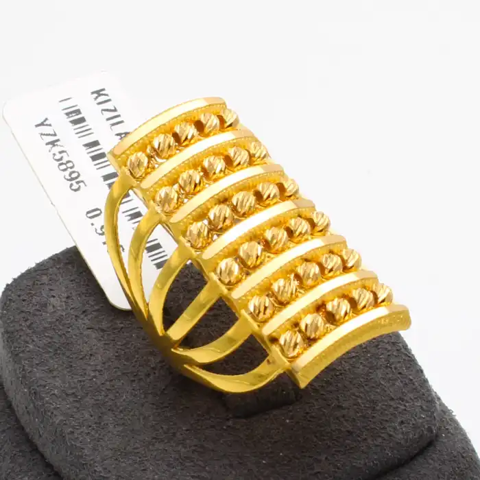 22 Ayar Dorikalı Kaburga Yüzük