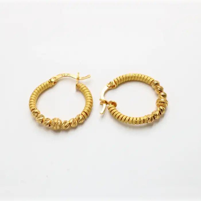 22 Ayar Dorikalı Küpe