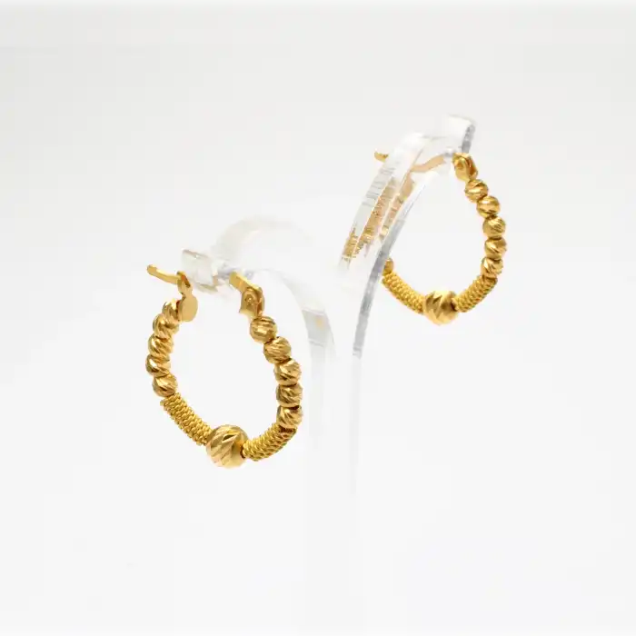 22 Ayar Dorikalı Küpe