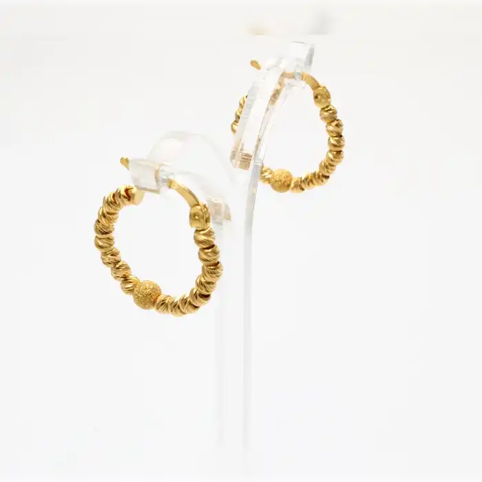 22 Ayar Dorikalı Küpe