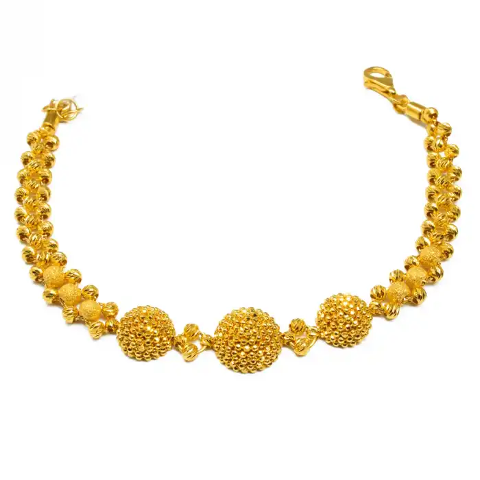 22 Ayar Dorikalı Oval Bileklik