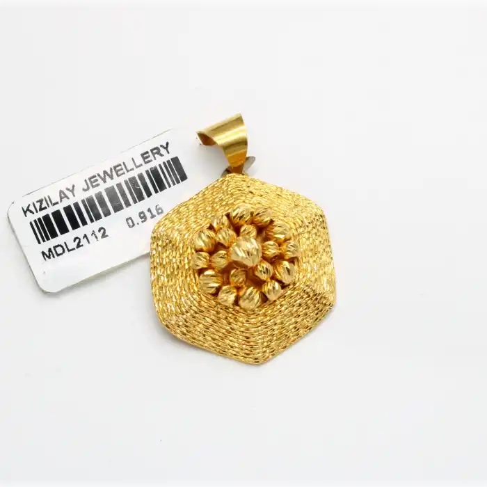 22 Ayar Dorikalı Tasarım Kolye Ucu