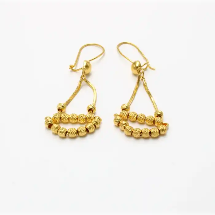 22 Ayar Dorikalı Tasarım Küpe