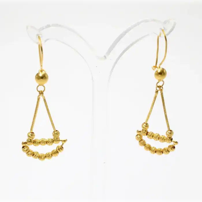 22 Ayar Dorikalı Tasarım Küpe