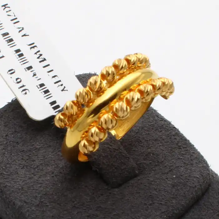 22 Ayar Dorikalı Tasarım Yüzük