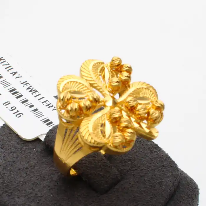 22 Ayar Dorikalı Yonca Model Yüzük