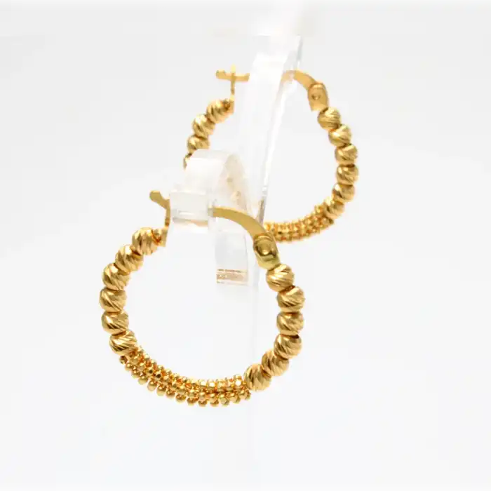 22 Ayar Droikalı Küpe