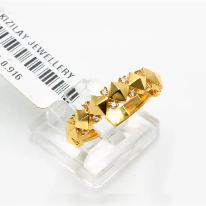 22 Ayar  Taşlı Yüzük