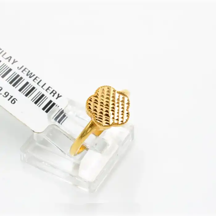 22 Ayar Yonca Yüzük