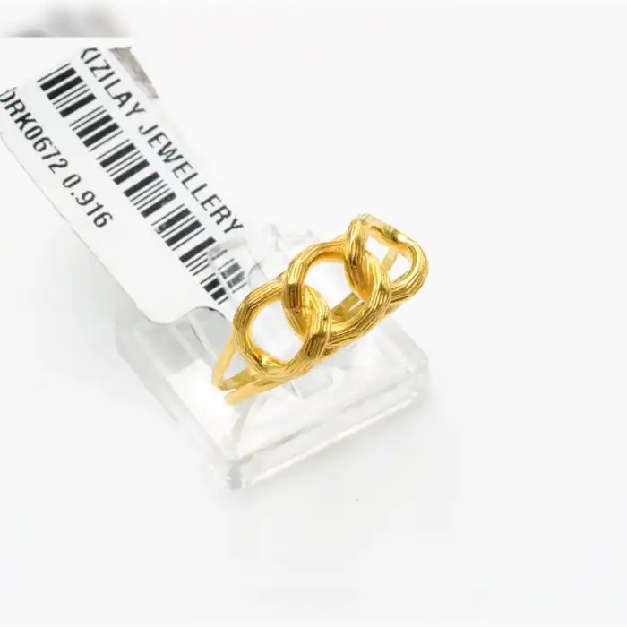 22 Ayar Örgü Yüzük