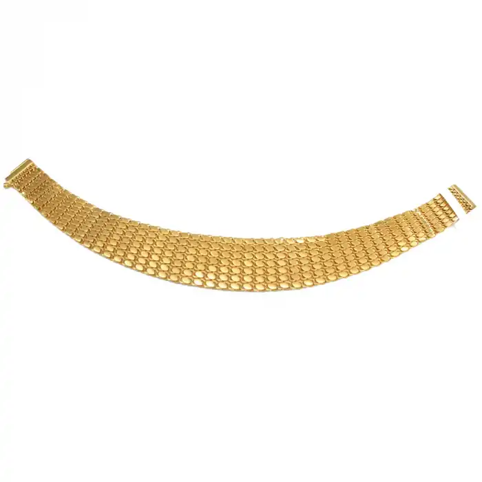 22 Ayar Geniş Pullu Bileklik