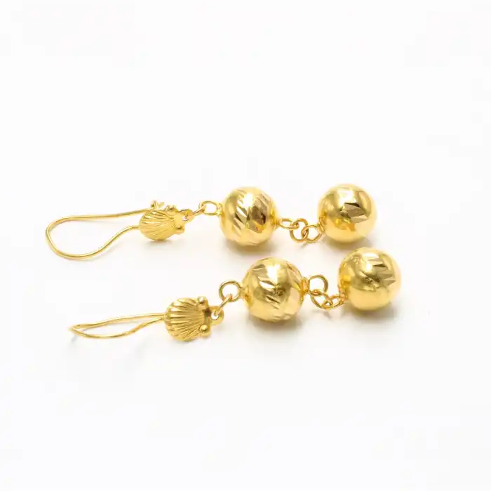 22 Ayar Habbeli Küpe