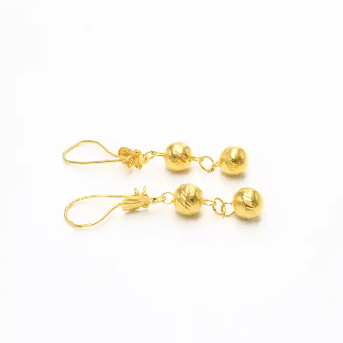 22 Ayar Habbeli Küpe