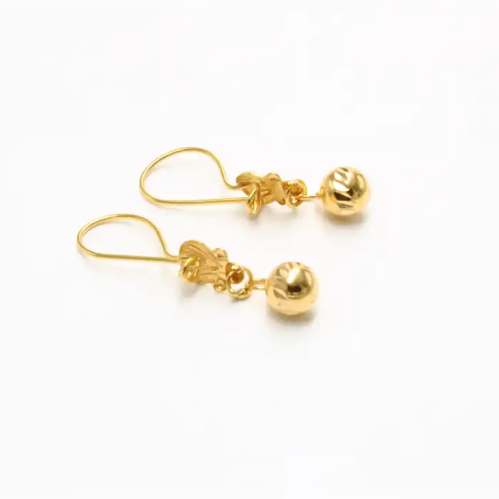 22 Ayar Habbeli Küpe