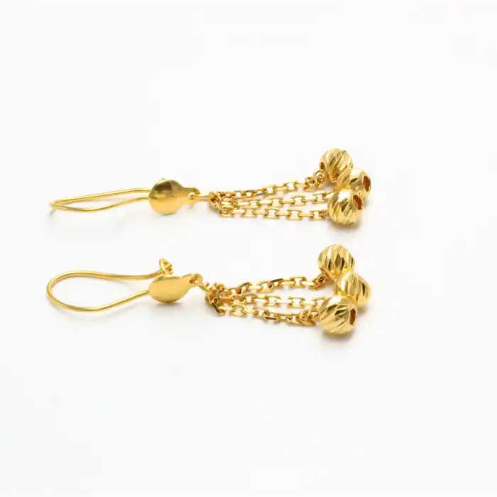 22 Ayar Habbeli Küpe