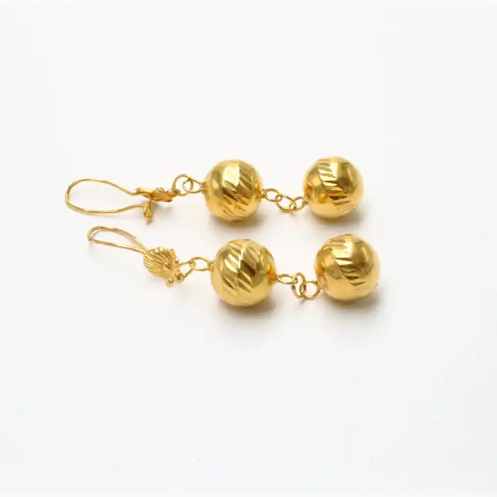 22 Ayar Habbeli Küpe