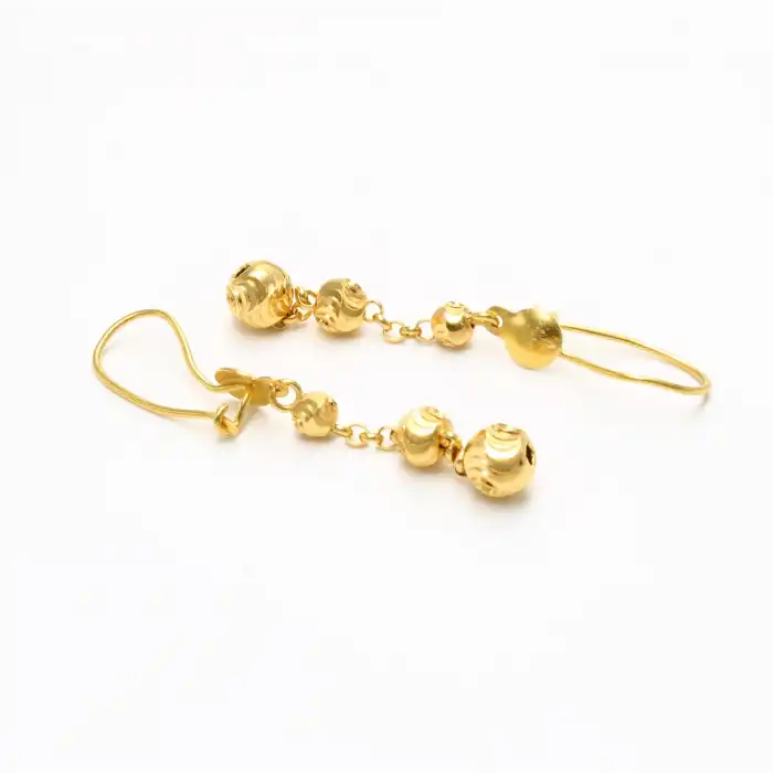 22 Ayar Habbeli Küpe