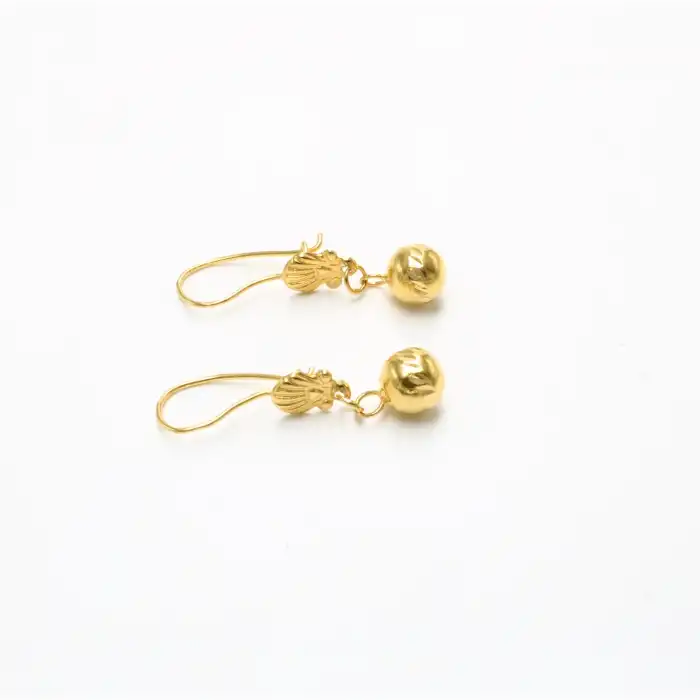 22 Ayar Habbeli Küpe