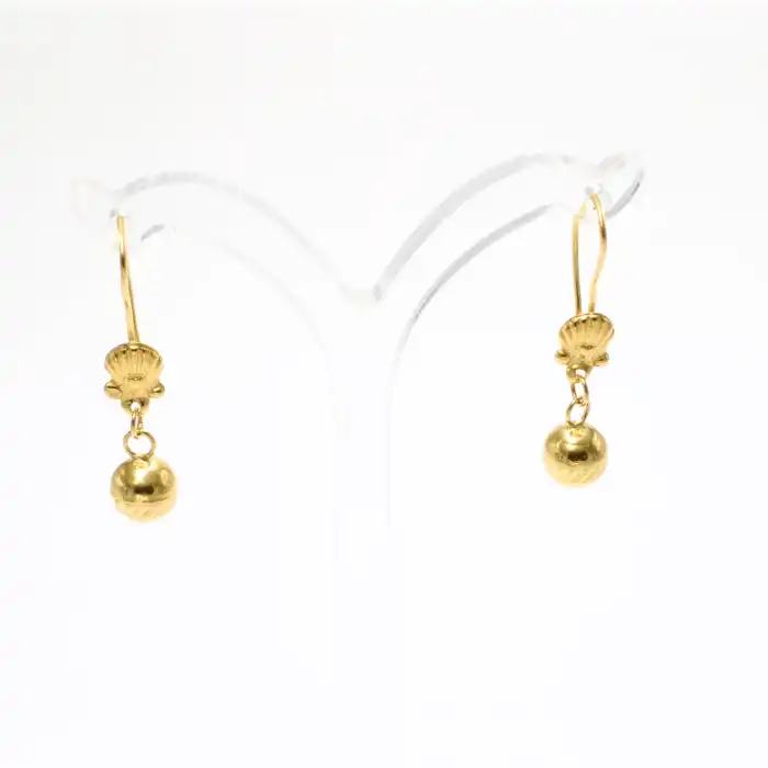 22 Ayar Habbeli Küpe