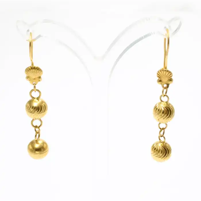 22 Ayar Habbeli Küpe