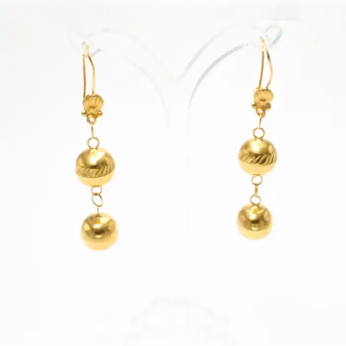 22 Ayar Habbeli Küpe