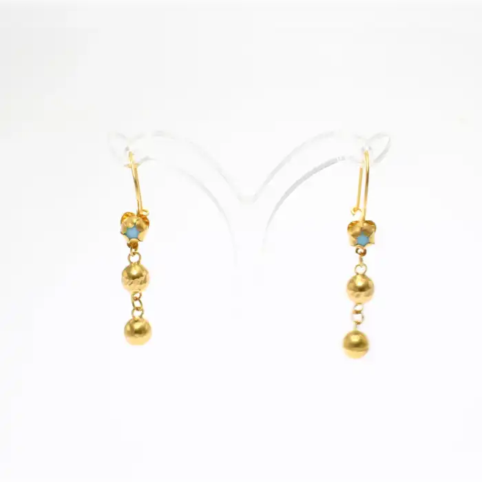 22 Ayar Habbeli Küpe