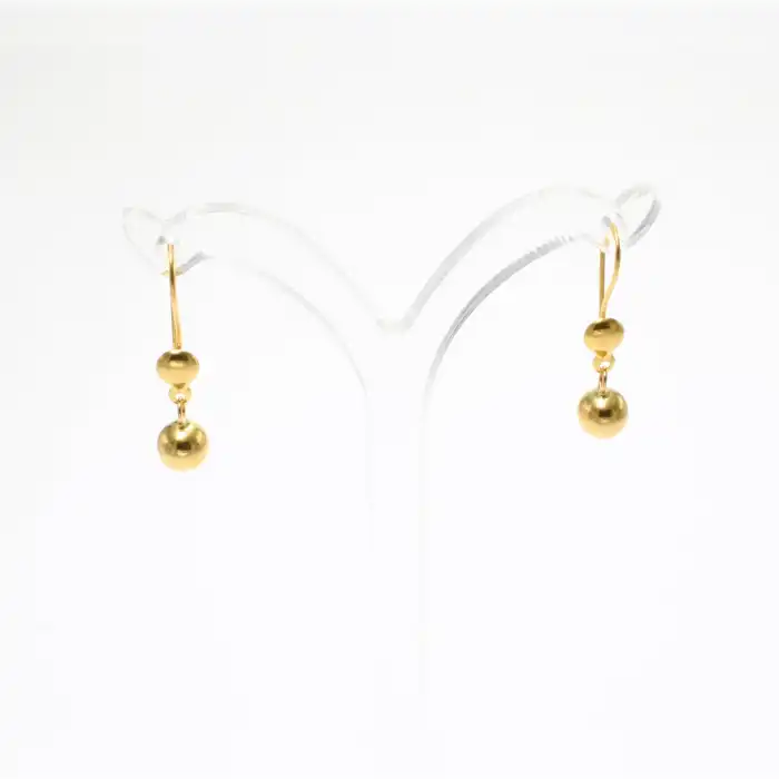 22 Ayar Habbeli Küpe