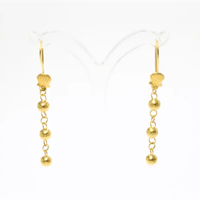 22 Ayar Habbeli Küpe