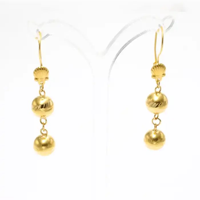 22 Ayar Habbeli Küpe