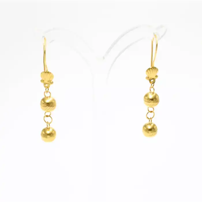 22 Ayar Habbeli Küpe