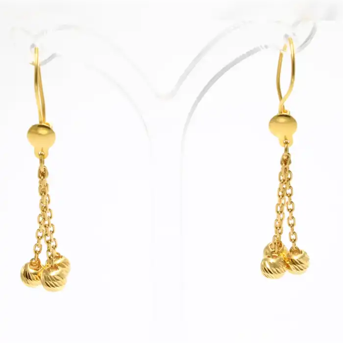 22 Ayar Habbeli Küpe