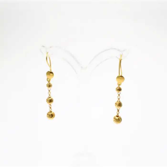 22 Ayar Habbeli Küpe