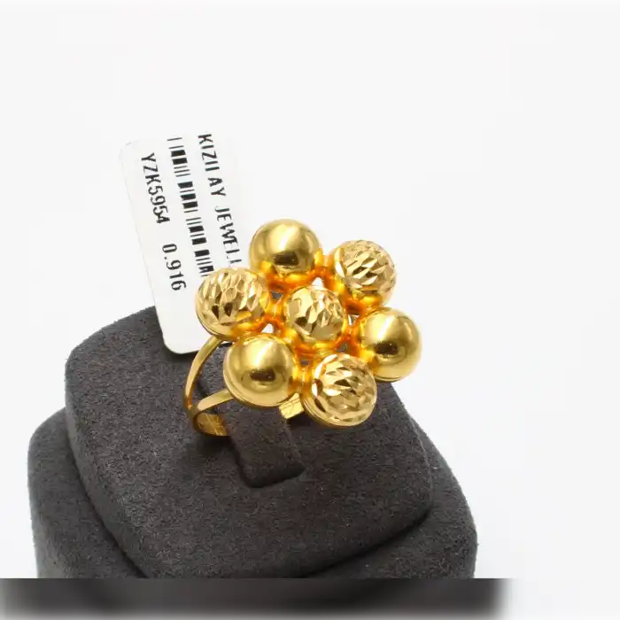 22 Ayar Habbeli Yüzük