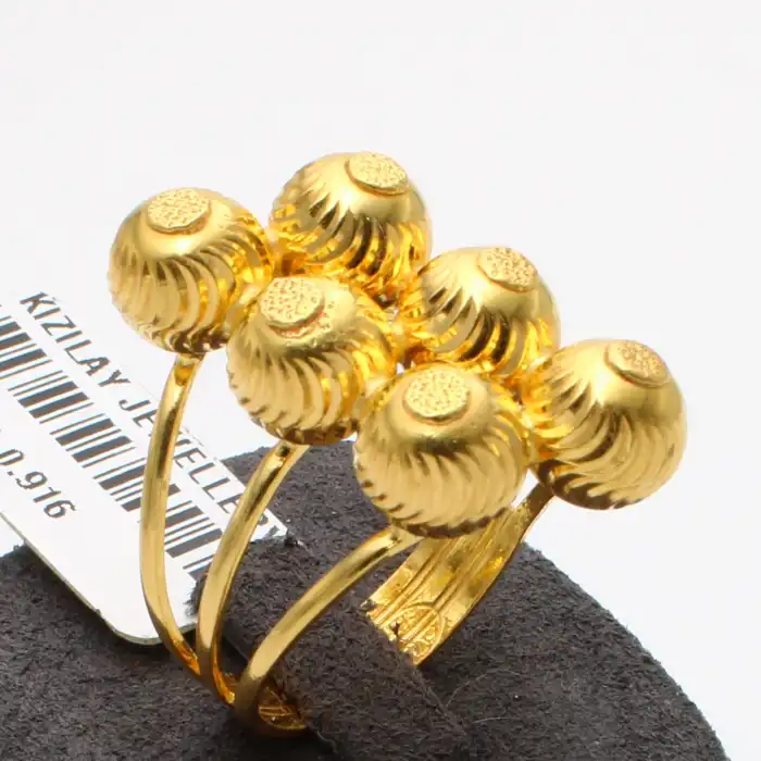 22 Ayar Habbeli Yüzük