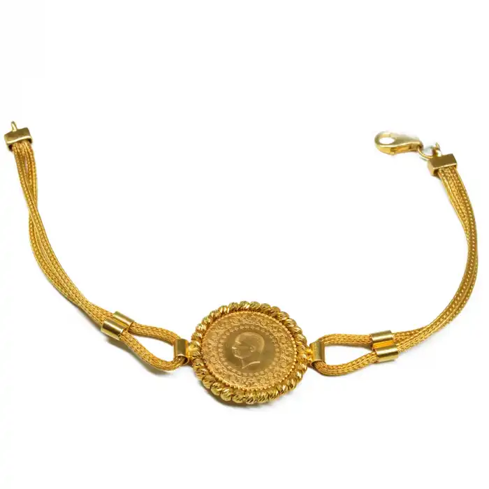 22 Ayar Halat Çeyrekli Bileklik