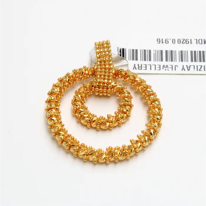 22 Ayar Halka Dorika Kolye Ucu