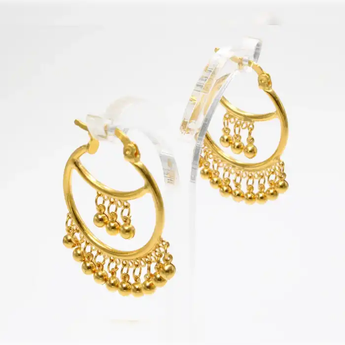 22 Ayar Halka Toplu Küpe