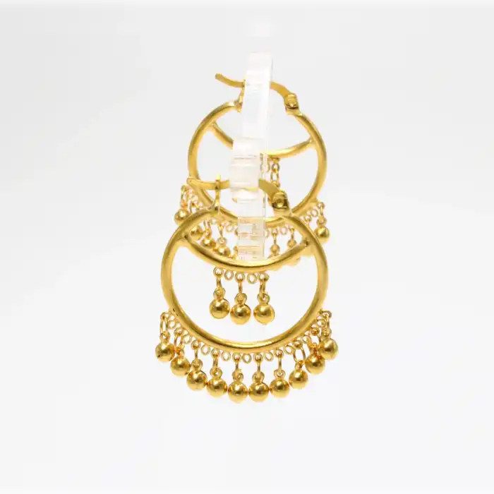 22 Ayar Halka Toplu Küpe