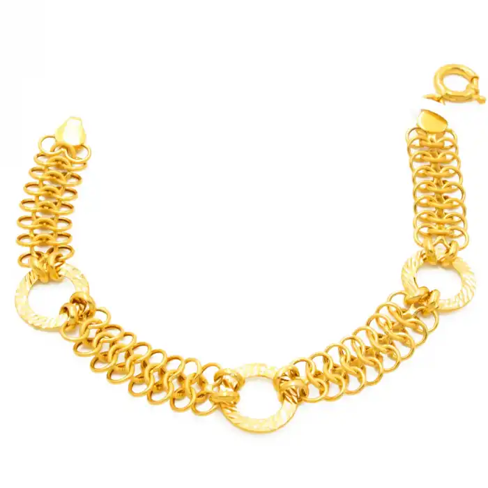 22 Ayar Halka Zincir Bileklik