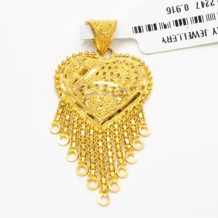 22 Ayar Harika Tasarım Hint Kolye Ucu